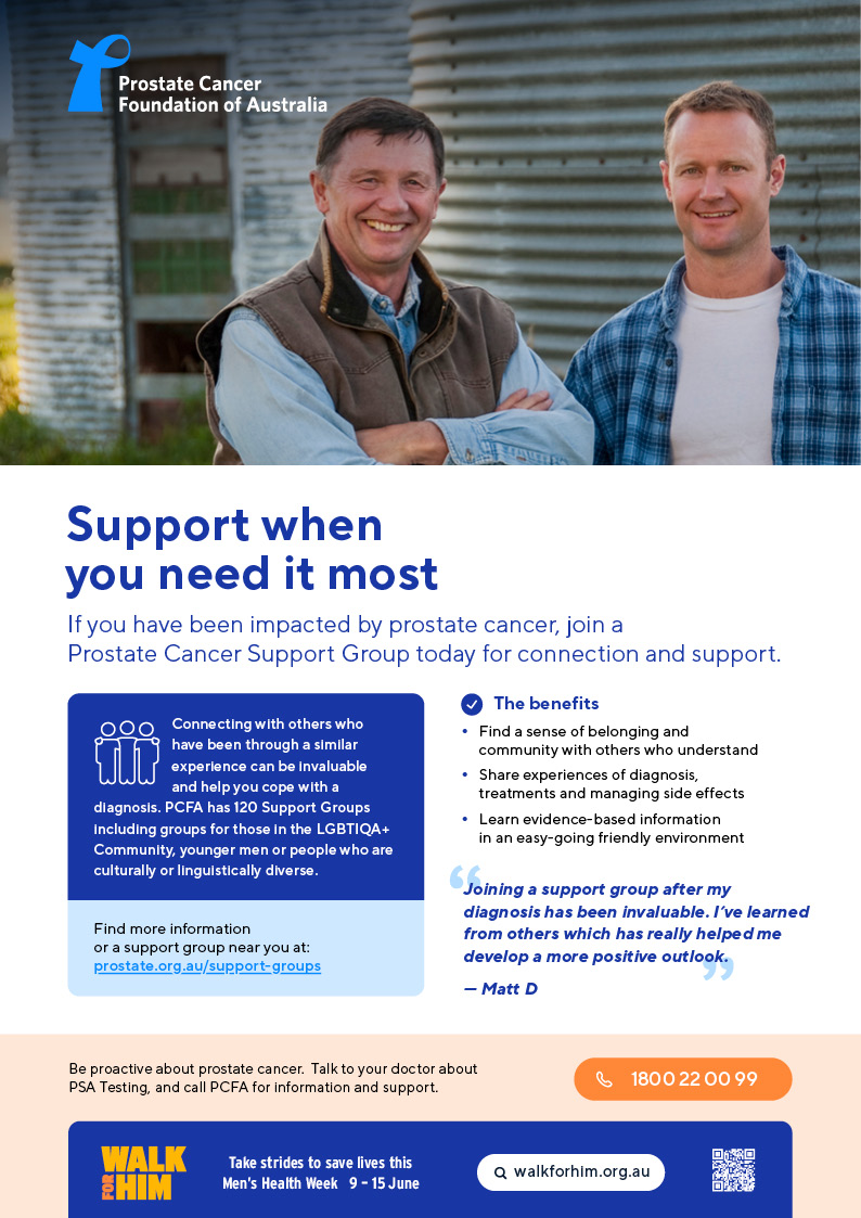 Prostate Cancer Support Group Poster